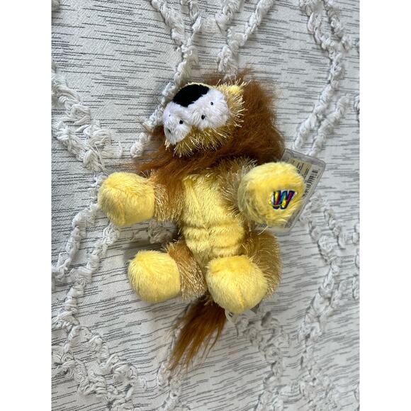 Ganz Webkinz Lion Plush Toy Yellow Brown Hairy Stuffed Animal Small - Picture 5 of 7